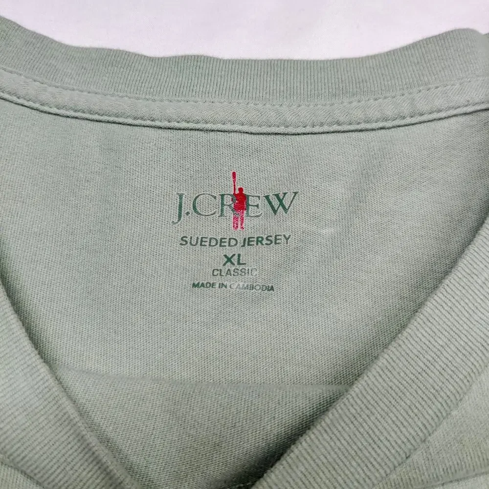 Bundle x2 J. Crew Oarsman Sueded Shirts Jersey Polo Crewneck XL Classic Fit